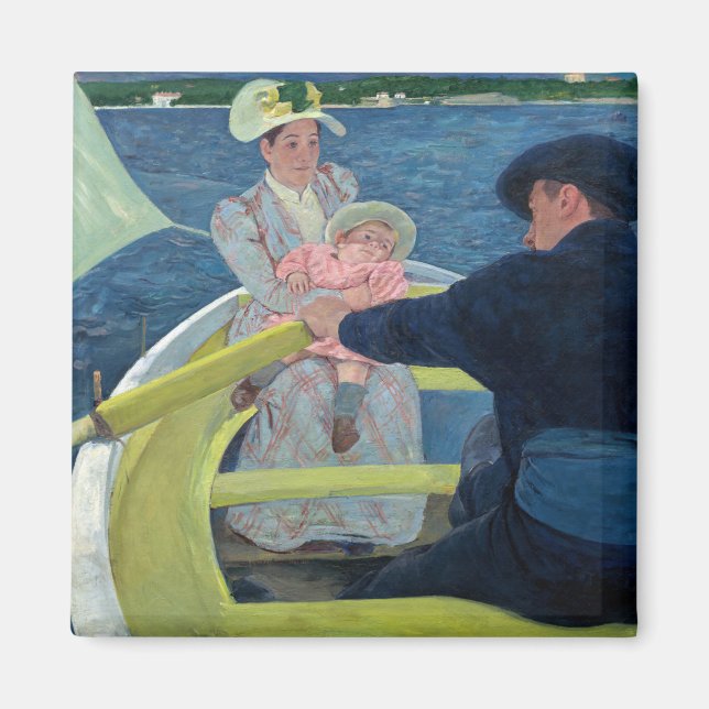 Mary Cassatt - Boating Party Magnet (Framsidan)