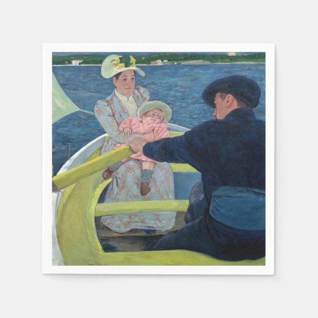Mary Cassatt - Boating Party Pappersservett (Framsidan)