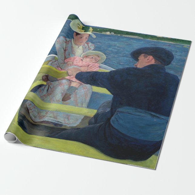 Mary Cassatt - Boating Party Presentpapper (Utrullad)