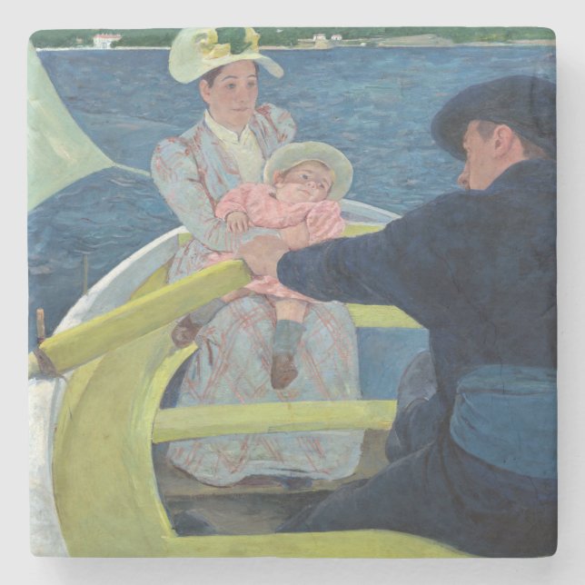 Mary Cassatt - Boating Party Stenunderlägg (Framsidan)