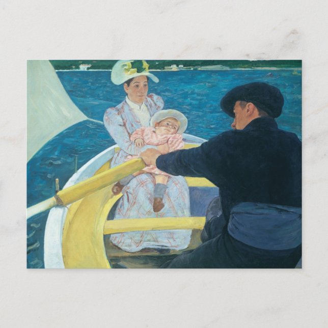 Mary Cassatt - Boating Party Vykort (Framsida)