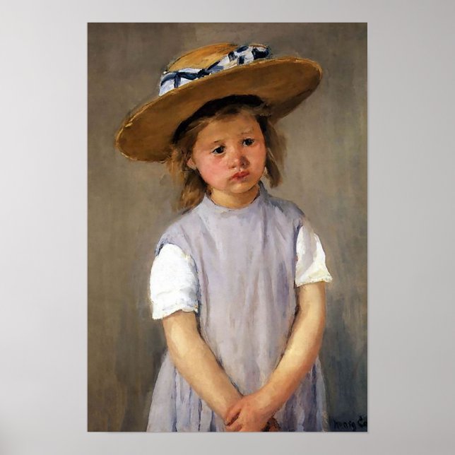 Mary Cassatt "Child in a Straw Hat" Poster (Framsidan)