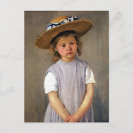 Mary Cassatt "Child in a Straw Hat" Vykort