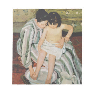 Mary Cassatt Child's Bath Painting Anteckningsblock