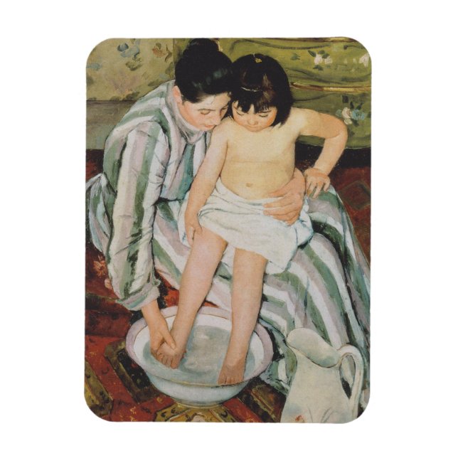 Mary Cassatt Child's Bath Painting Magnet (Vertikal)