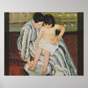 Mary Cassatt Child's Bath Painting Poster