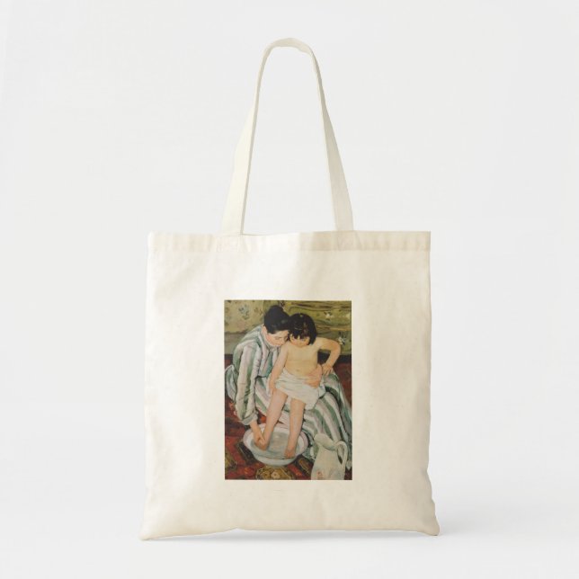 Mary Cassatt Child's Bath Painting Tygkasse (Framsidan)