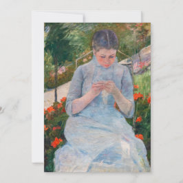 Mary Cassatt - Flickor som syter i en Garden Inbjudningar