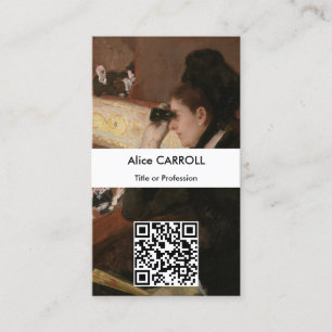 Mary Cassatt - i Loge - QR-koden Visitkort