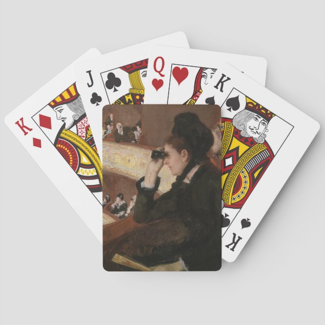 Mary Cassatt - I logen Casinokort (Baksidan)