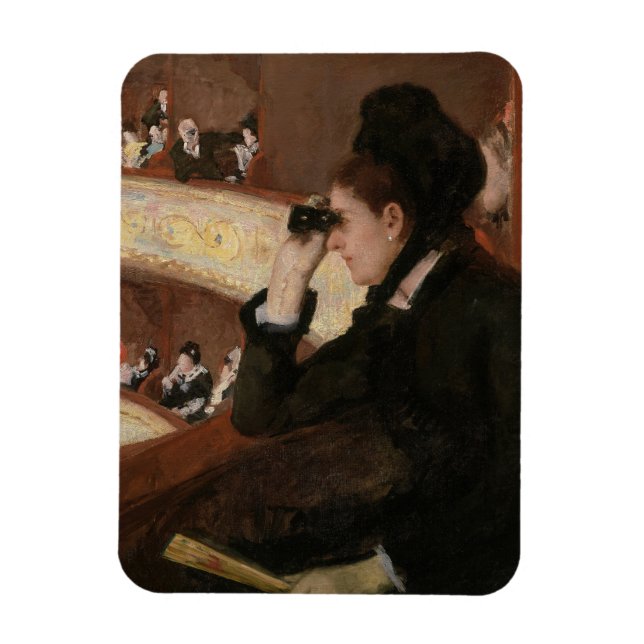 Mary Cassatt - I logen Magnet (Vertikal)