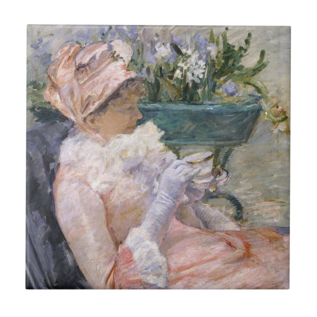 Mary Cassatt - Kopp i Tea Kakelplatta (Framsidan)