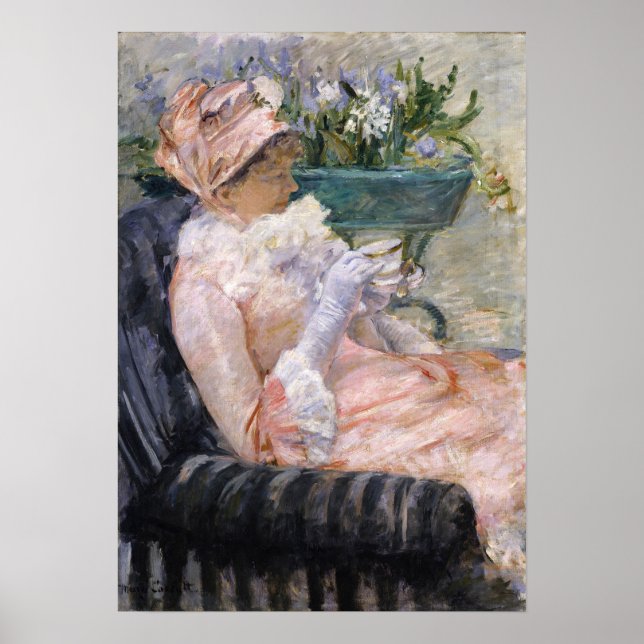 Mary Cassatt - Kopp i Tea Poster (Framsidan)
