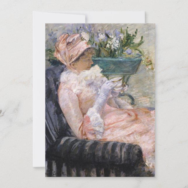 Mary Cassatt - Kopp i Tea Tack Kort (Framsida)