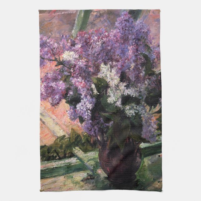 Mary Cassatt - Lilacs in a Window Kökshandduk (Vertikal)