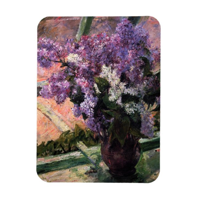 Mary Cassatt - Lilacs in a Window Magnet (Vertikal)