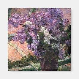 Mary Cassatt - Lilacs in a Window Magnet