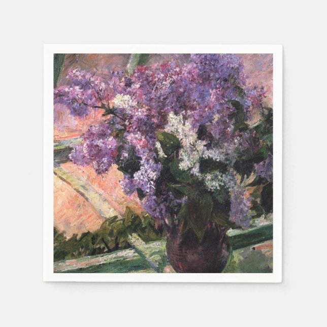 Mary Cassatt - Lilacs in a Window Pappersservett (Framsidan)
