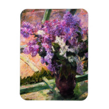Mary Cassatt Lilacs Magnet