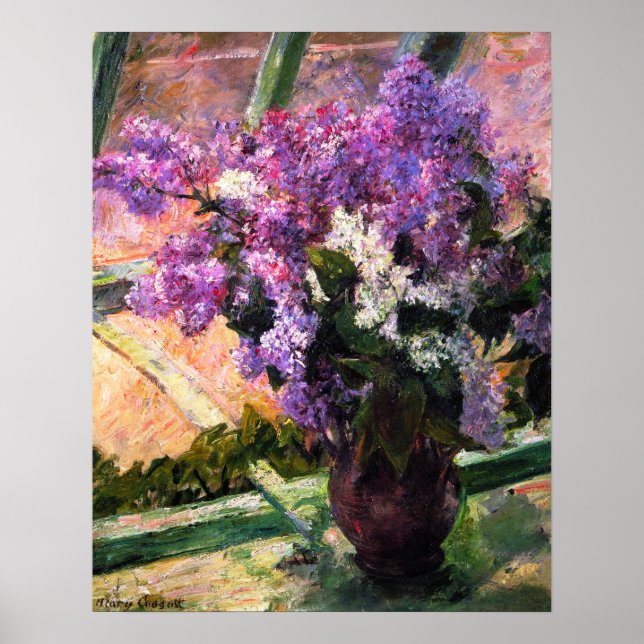 Mary Cassatt Lilacs Poster (Framsidan)