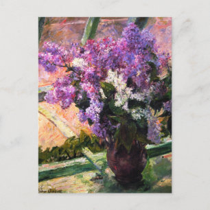 Mary Cassatt Lilacs vycard Vykort