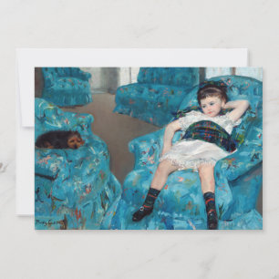 Mary Cassatt - Liten flicka i en blå fåtölj Inbjudningar
