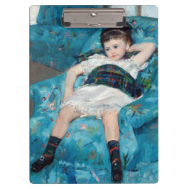 Mary Cassatt, Little Girl in a Blue Armstol