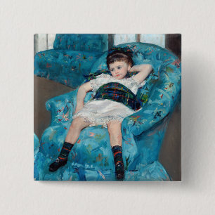 Mary Cassatt, Little Girl in a Blue Armstol Knapp