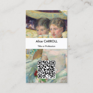 Mary Cassatt - Loge - QR-koden Visitkort