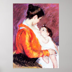 Mary Cassatt - Louise Nursing Her Child Poster