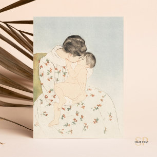 Mary Cassatt Mödrar mellan Kiss Mor Child Art Vykort