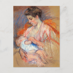 Mary Cassatt- Mor Jeanne Nursing Hennes Baby Vykort