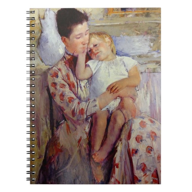 Mary Cassatt mor och barn Anteckningsbok Med Spiral (Framsidan)