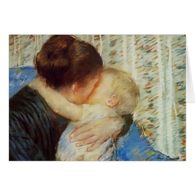 Mary Cassatt: Mor och barn Hälsningskort (Framsidan Horizontal)
