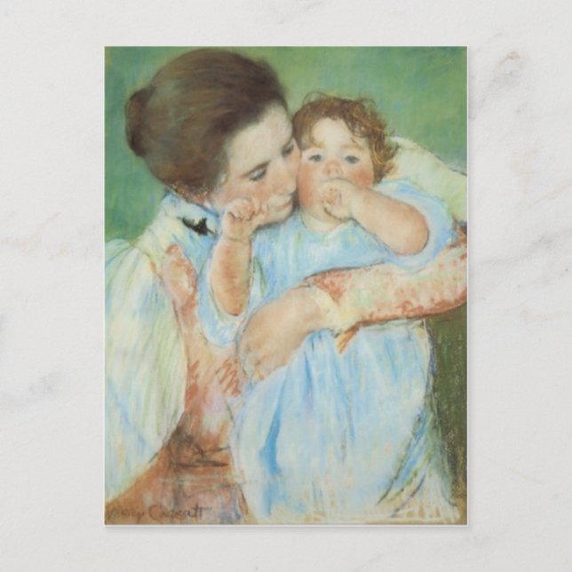 Mary Cassatt Mor och Child Mors dag Card Vykort (Framsida)