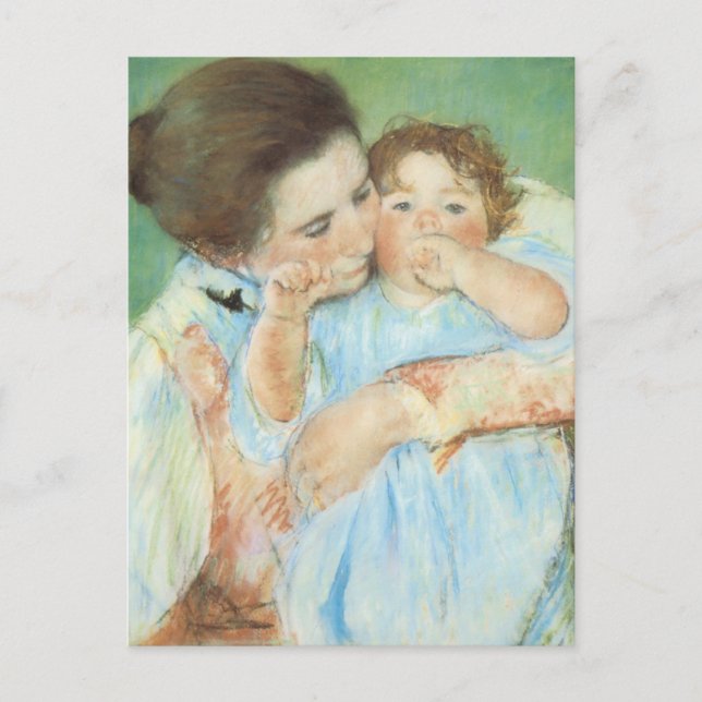 Mary Cassatt - Mor och Child Vykort (Framsida)