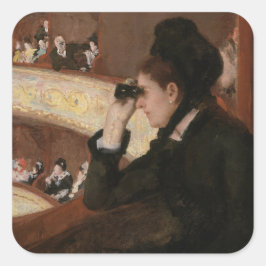 Mary Cassatt - på Loge Fyrkantigt Klistermärke