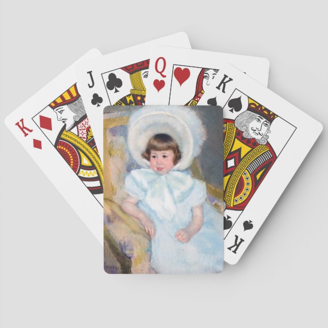 Mary Cassatt - Porträtt Louise-Aurore Villeboeuf Casinokort (Baksidan)