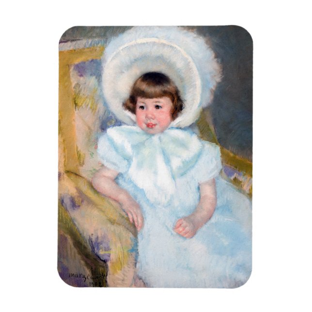Mary Cassatt - Porträtt Louise-Aurore Villeboeuf Magnet (Vertikal)