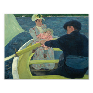 Mary Cassatt - roddpartyet Fototryck