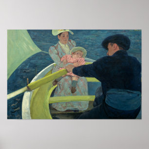 Mary Cassatt - roddpartyet Poster