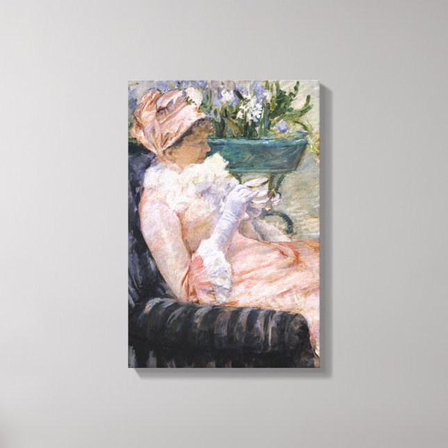 Mary Cassatt - Tekoppen Canvastryck (Framsida)