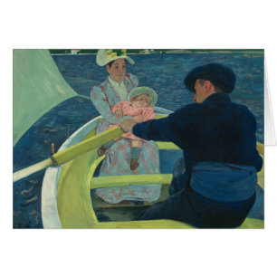 Mary Cassatt The Boating Party Impressionistisk ko Hälsningskort