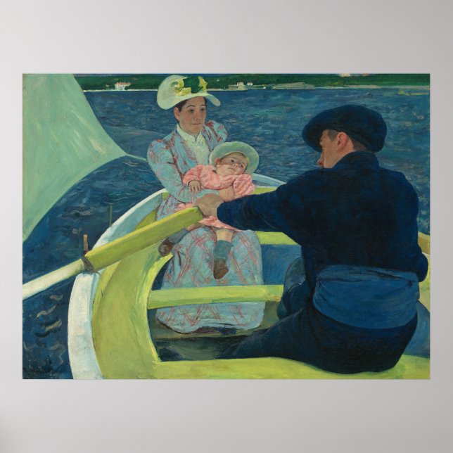 Mary Cassatt The Boating Party Impressionistisk ko Poster (Framsidan)