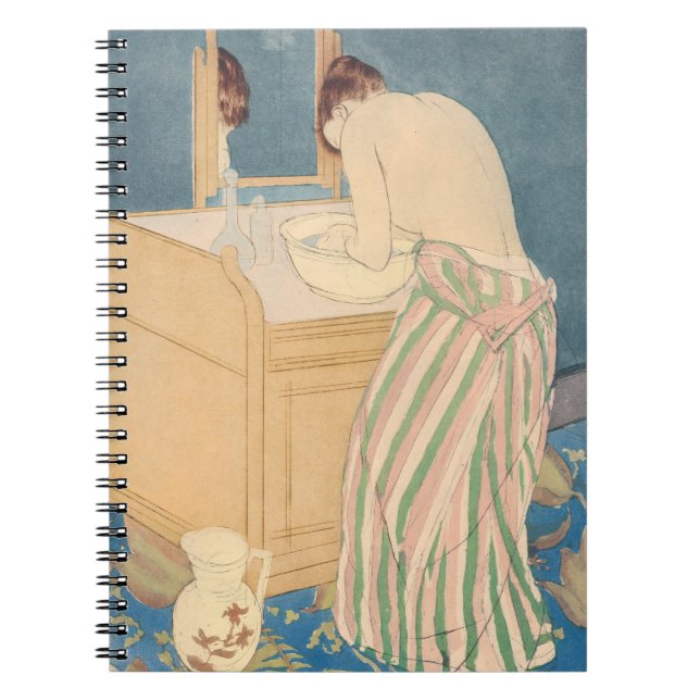 Mary Cassatt - Woman Bathing Anteckningsbok (Framsidan)