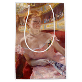 Mary Cassatt - Woman med Pearl Necklace i en Loge