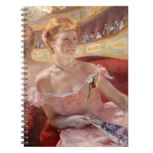 Mary Cassatt - Woman med Pearl Necklace i en Loge Anteckningsbok