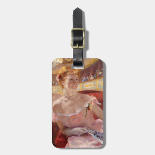 Mary Cassatt - Woman med Pearl Necklace i en Loge Bagagebricka