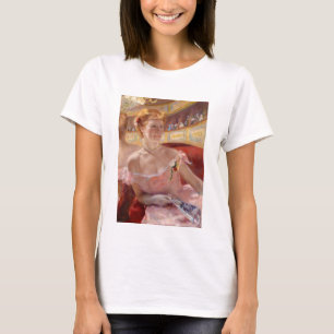 Mary Cassatt - Woman med Pearl Necklace i en Loge T Shirt