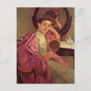 Mary Cassatt-Woman på hennes toalett Vykort